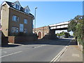 TQ2105 : Rail Bridge over A283 at Shoreham by Paul Gillett