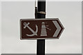 ST1974 : Direction sign, Cardiff Bay by Richard Croft