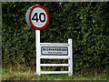 Wickhambrook Village Name sign