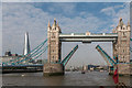 TQ3380 : Thames Barge approaching Tower Bridge, London by Christine Matthews