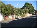 Boundary of former industrial sites, northeast end of Parkway Road, Dudley