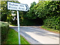 The junction of Petersfield and Hogs Lodge Lanes