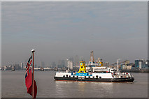 TQ4379 : Woolwich Ferry, London by Christine Matthews