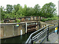 Lock gate and swing bridge, Royal Arsenal Canal