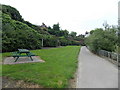 Picnic table on the north bank of the River Severn, Shrewsbury