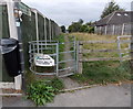 Kissing gate on a corner in Wem