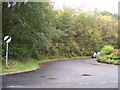 Road from Coulport Loch Long joining the B833 Gare Loch Road