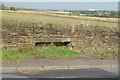 Unusual lintel feature in dry stone wall on Alder Lane, Billinge