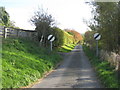 Autumn lane at Townhead, Stow