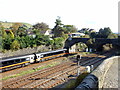 The London Train approaching Crossley Hill Railway Bridge