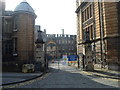 Fenced-off entrance to the former Bristol General Hospital