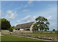SP3211 : Minster Lovell - Barn & remnants of East Range of Hall by Rob Farrow