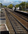 Junction ahead viewed from Bridgend railway station