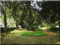 East end of public garden, former burial ground, Rectory Road, Redditch