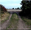 Ungated field entrance from Church Lane near Wem