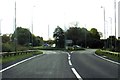 The A420 approaching the Faringdon roundabout