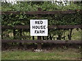 Red House Farm sign