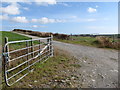 Entrance to the Downpatrick Motocross Track from Bonecastle Road