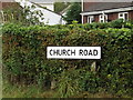 TM0562 : Church Road sign by Geographer
