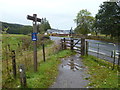 West Highland Way crossing the A81 at Dumgoyne