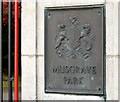 J3170 : Musgrave Park gate plaque, Belfast (October 2014) by Albert Bridge