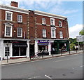 Wyle Cop shops near English Bridge, Shrewsbury