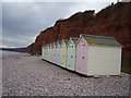 Beach huts at Budleigh Salterton