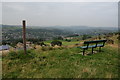 Bench overlooking the Holme Valley