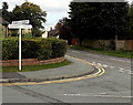 Crossroads signpost in Weston Rhyn