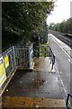 Harrietsham Station footpath platform exit by New Station Pedestrian Bridge