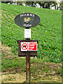 TM0862 : Palgrave Farm sign by Geographer