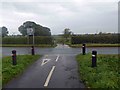 SE4347 : Crossing Wetherby Road on NCN 665 by Steve  Fareham