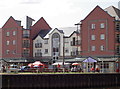 The modern quayside