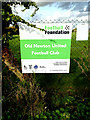 TM0562 : Old Newton United Football Club sign by Geographer