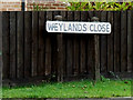 TM0960 : Weylands Close sign by Geographer