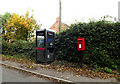 TM0960 : Telephone Box & Blacksmiths Lane Postbox by Geographer