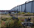 Footbridge crossing the railway lines