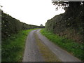 Crooked Road starting its descent down to Lislea