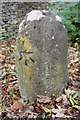 Benchmarked milestone (Oxford 7, London 62) beside A44