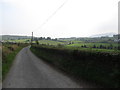 View ESE along Crooked Road from the hamlet of Annacloghmullin