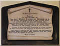 St Michael, Stockwell - Wall monument