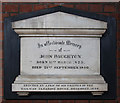 St Saviour, Tollington - Wall monument