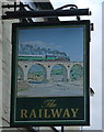 Sign for the Railway pub, Ormskirk