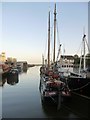 Ships moored at Fullbridge, Maldon