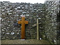 J0585 : Crosses inside Cranfield Church by Kenneth  Allen