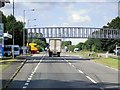 Footbridge over the A1 at Great Ponton