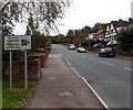 Speed camera sign, Beech Road, Monmouth