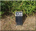 Mile marker along the Ashby Canal