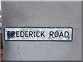 TQ7767 : Vintage street nameplate, Frederick Road, Gillingham by Chris Whippet