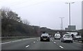 SP0495 : Bridge and power lines crossing M6 junction 7 by John Firth
